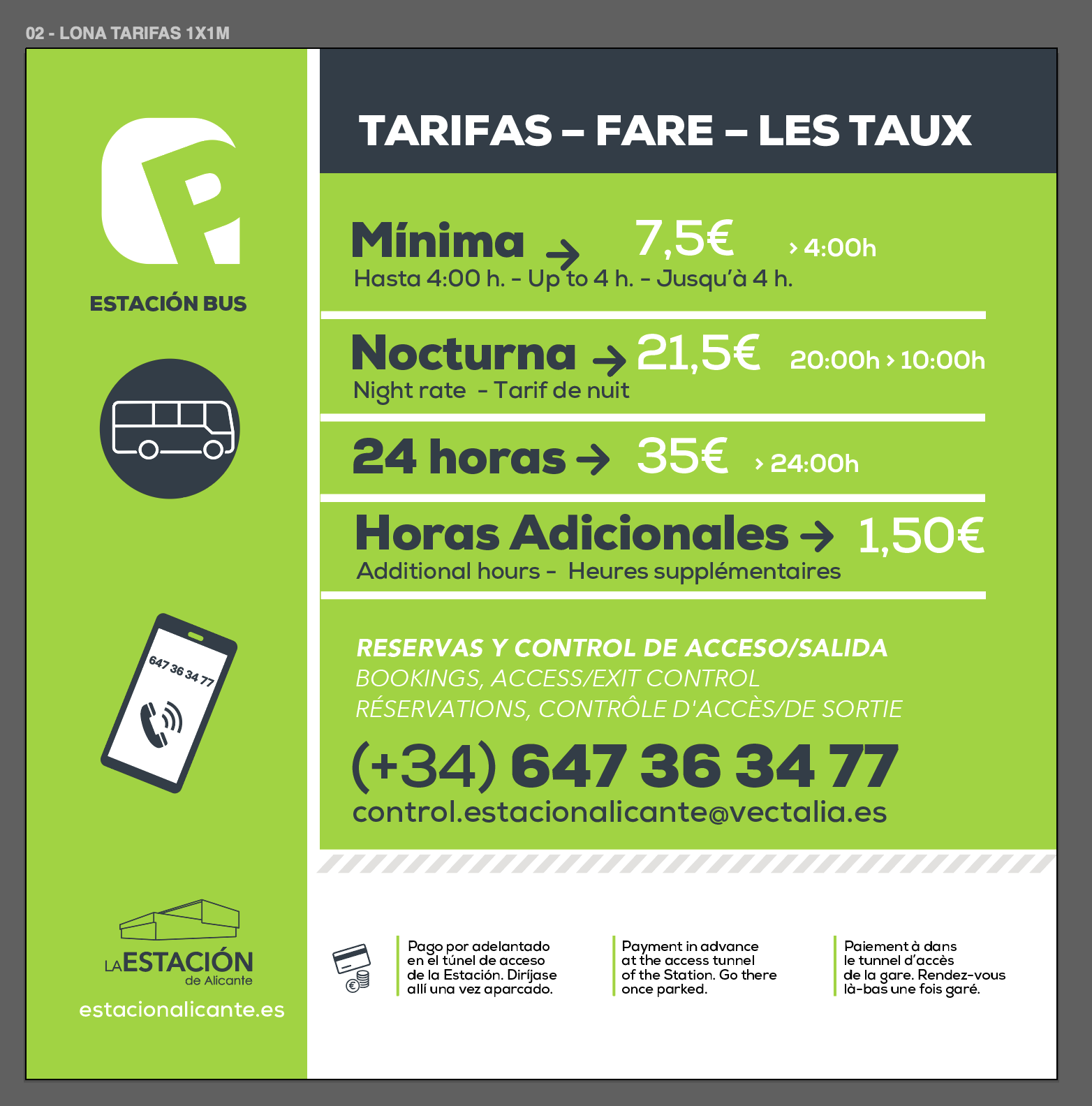 lona tarifas 100x100cm