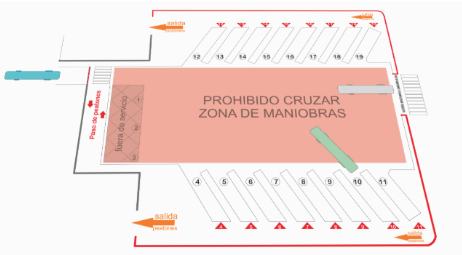 Plano de Andenes Estación de Alicante
